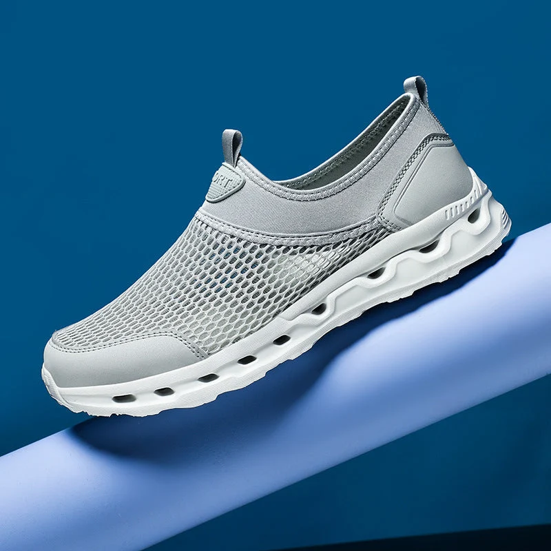 Unisex nan ultraleichter Netz-Schlupfschuh mit belüfteter Hohlkammerdämpfung Drune