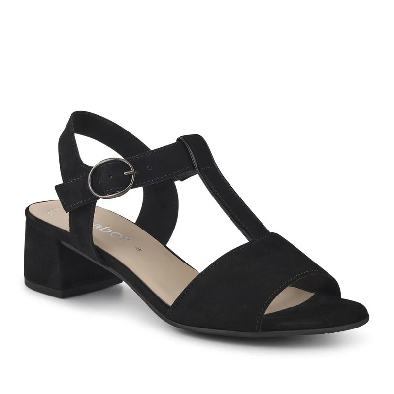 Mead Gabor Smart Leather Sandals - GAB41528 / 327 036 - Black