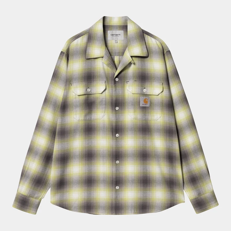 Carhartt WIP Herren Blanchard Hemd – Arctic Lime