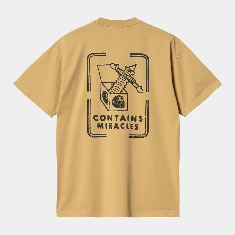 Carhartt WIP Herren-Stempel-T-Shirt – Bourbon