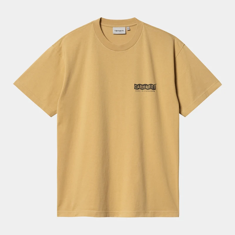 Carhartt WIP Herren-Stempel-T-Shirt – Bourbon