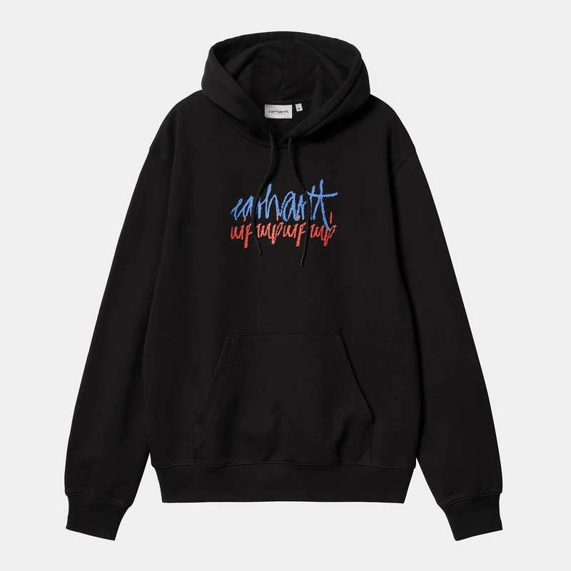 Carhartt WIP Herren-Stereo-Hoodie – Schwarz