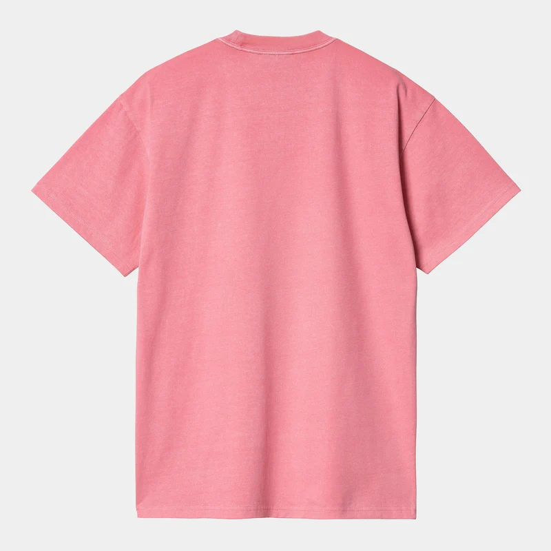 Carhartt WIP Herren-T-Shirt mit Duster-Schriftzug – Charm Pink