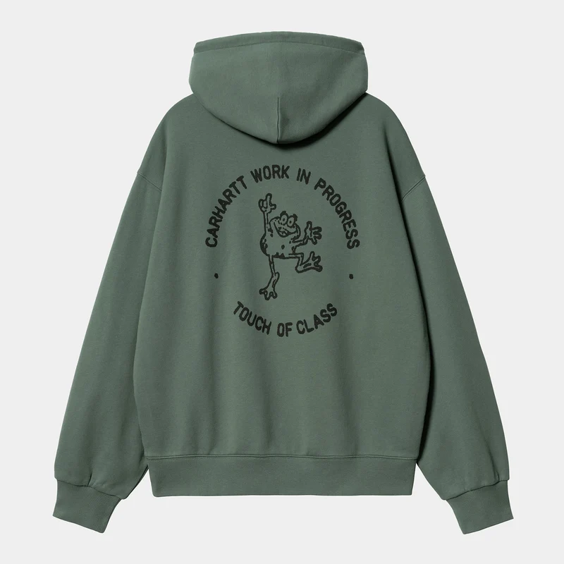 Carhartt WIP Herren-Stempel-Hoodie – Entengrün