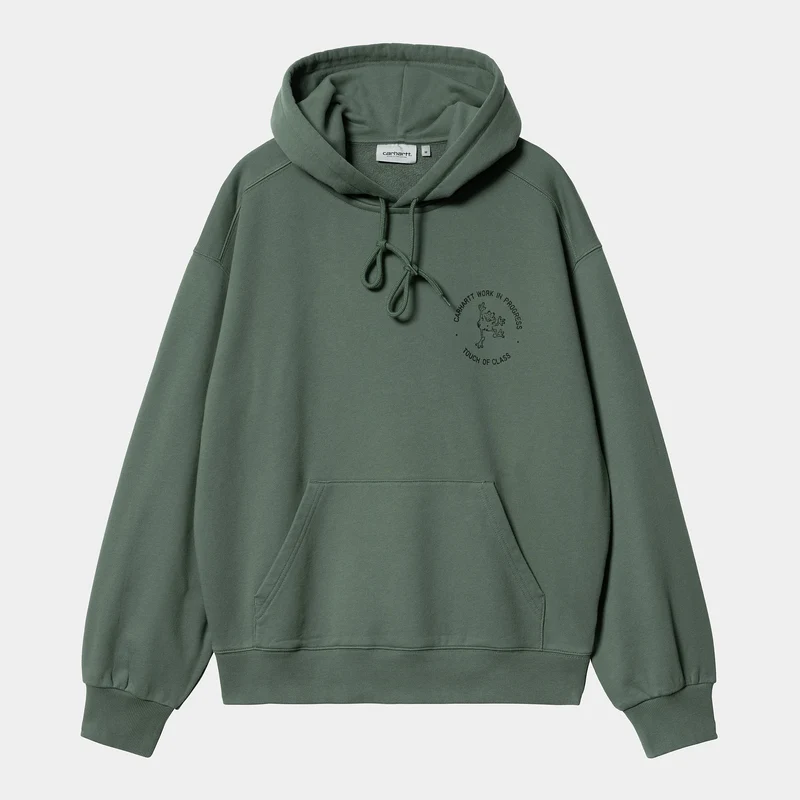 Carhartt WIP Herren-Stempel-Hoodie – Entengrün