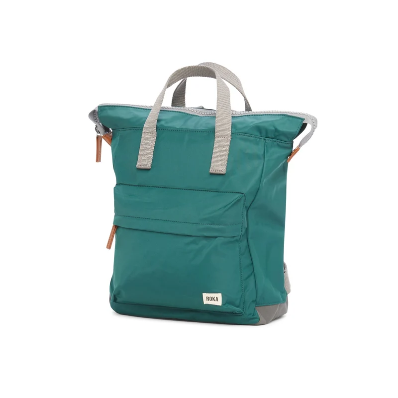 ROKA Bantry B Türkisfarbene mittelgroße Tasche aus recyceltem Nylon