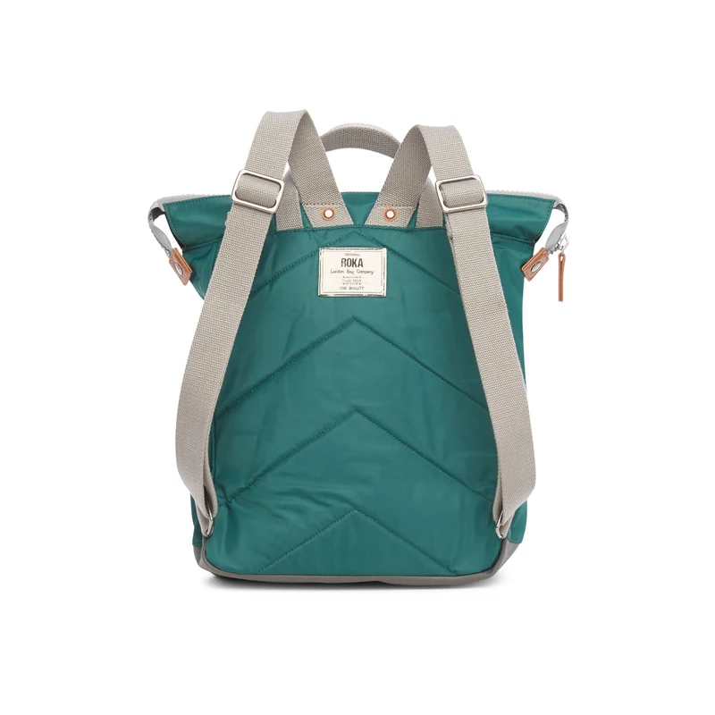 ROKA Bantry B Türkisfarbene mittelgroße Tasche aus recyceltem Nylon