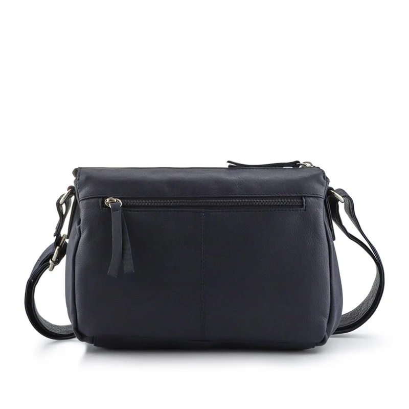 Leather Quilted Crossbody Bag - JWNBG41000 / 327 769 - Navy