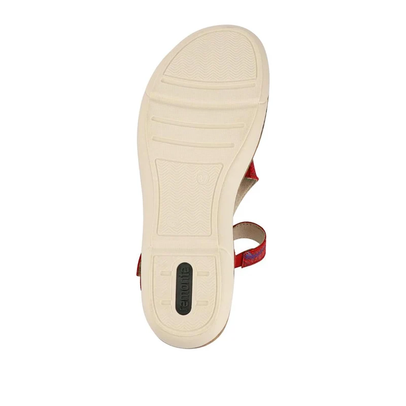 Chunky-Sole Leather Sandals - DRS41512 / 327 090 - Red Multi