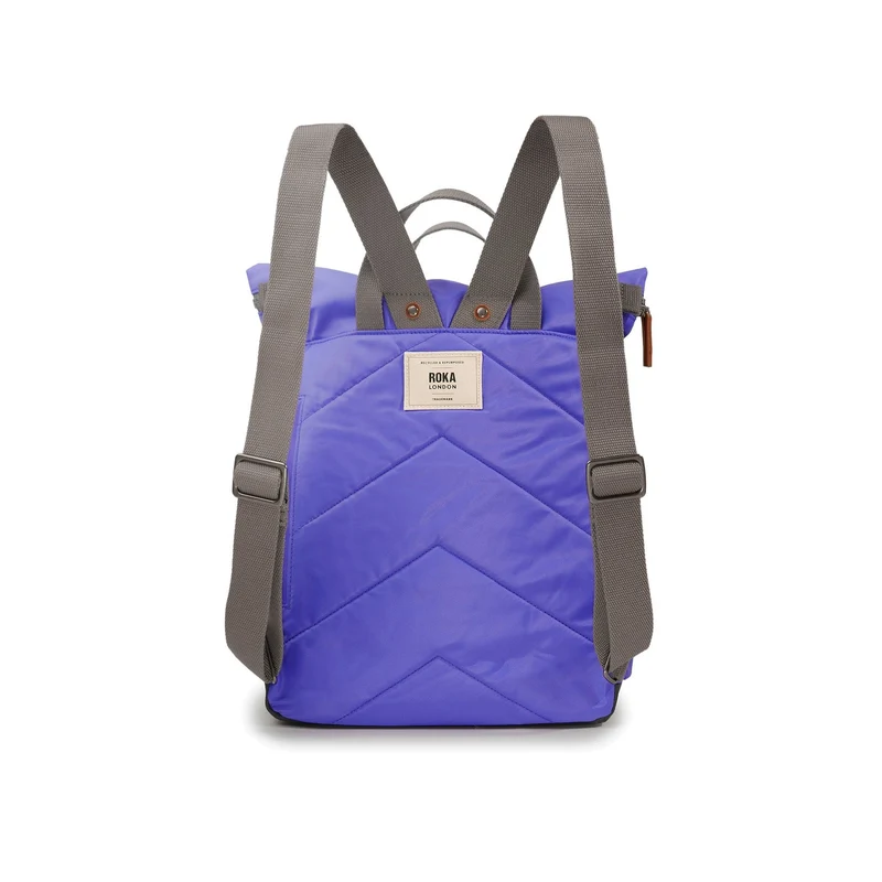 ROKA Canfield B Simple Lila Mittelgroße Tasche aus recyceltem Nylon