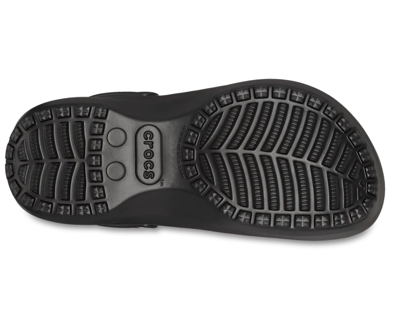 Crocs Klassische Unisex-Plattform Lined Clog - Schwarz