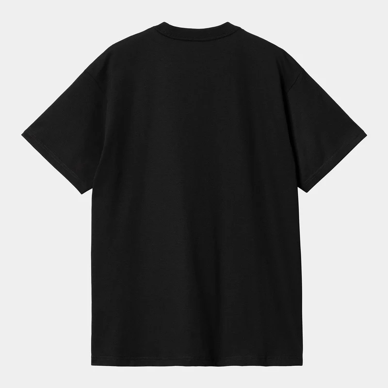 Carhartt WIP Herren Buddy Kurzarm-Bio-T-Shirt – Schwarz / Rot
