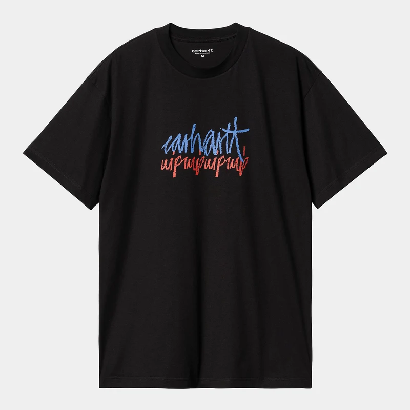 Carhartt WIP Herren-Stereo-T-Shirt – Schwarz