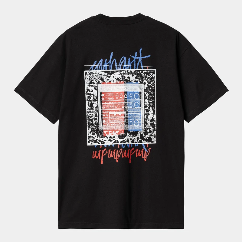 Carhartt WIP Herren-Stereo-T-Shirt – Schwarz