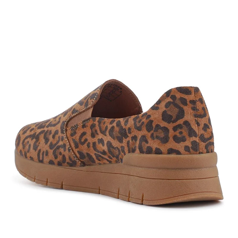 Leather Slip-On Shoes - BRK42008 / 327 978 - Leopard