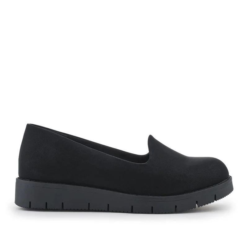 Wide Fit Casual Slip-On Shoes - WBINS42020 / 327 989 - Black