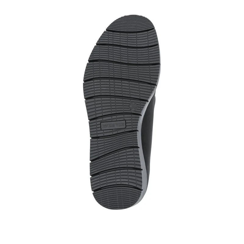 Wide Fit Casual Slip-On Shoes - WBINS42020 / 327 989 - Black