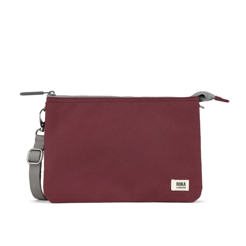ROKA Carnaby Crossbody-Tasche Zinfandel XL aus recyceltem Canvas