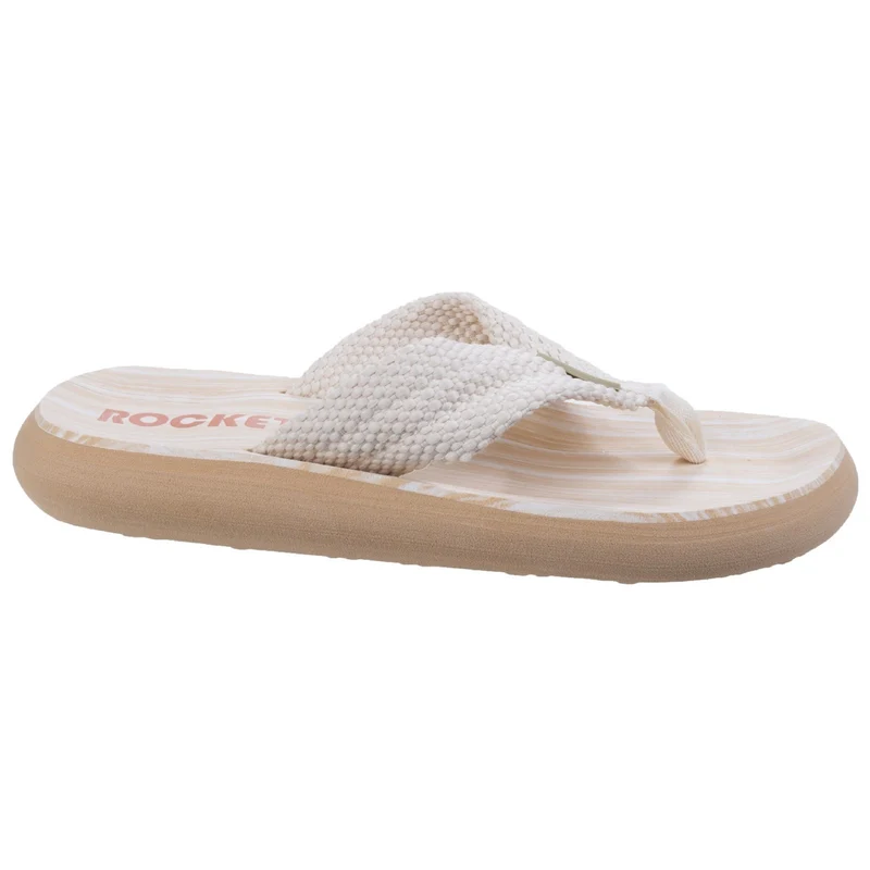 Rocket Dog Damen Sunset Webbing Flip Flop - Creme