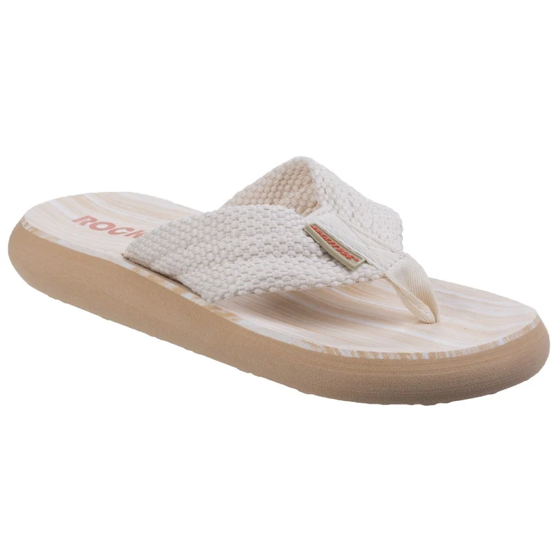 Rocket Dog Damen Sunset Webbing Flip Flop - Creme