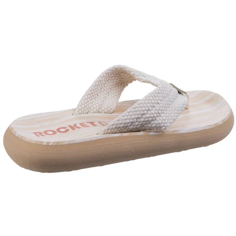 Rocket Dog Damen Sunset Webbing Flip Flop - Creme