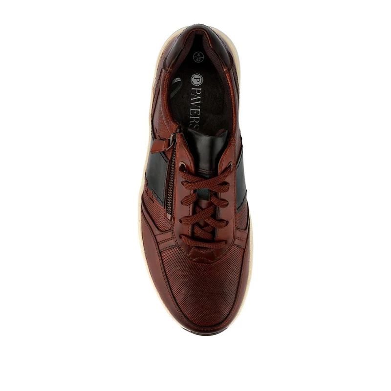 Leather Wide-Fit Slip-Ons - PARK41038 / 327 281 - Cognac