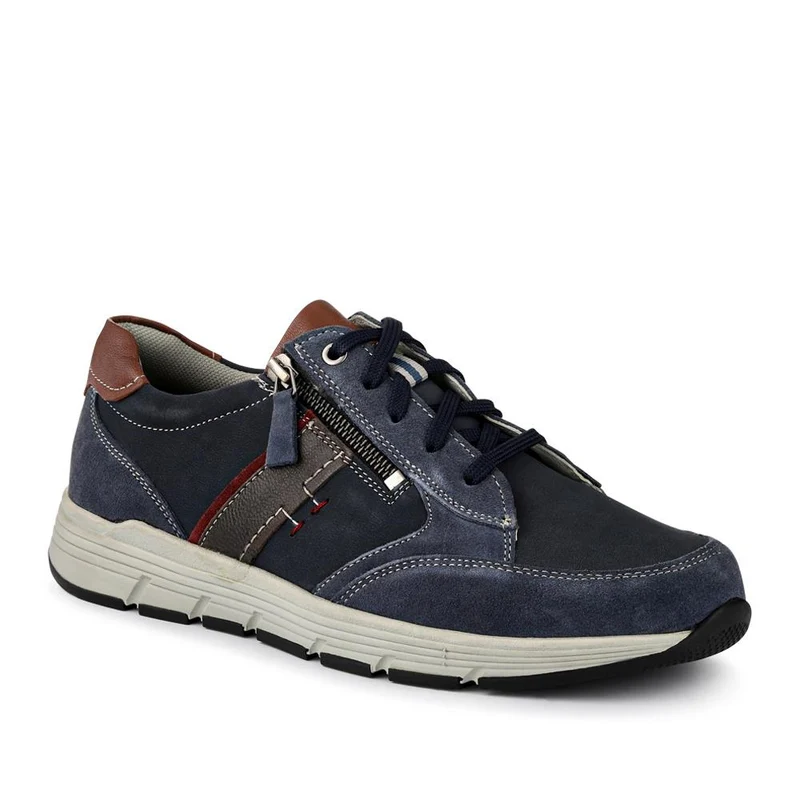 Leather Wide-Fit Lace-Up Shoes - PARK41041 / 327 282