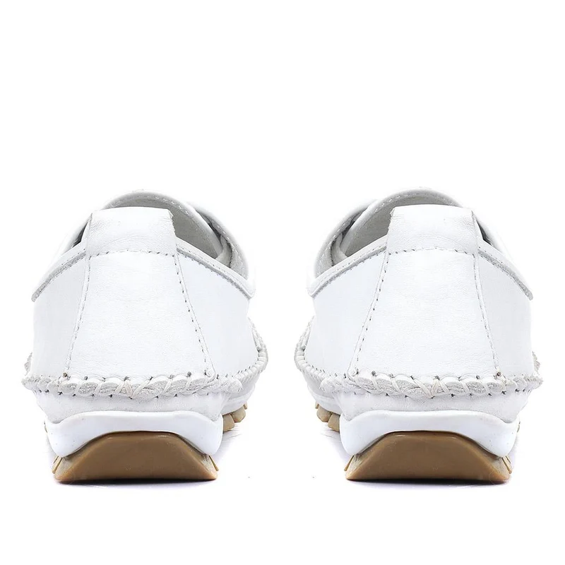 Leather Lace-Up Trainers - SIMIN31003 / 317 969 - White