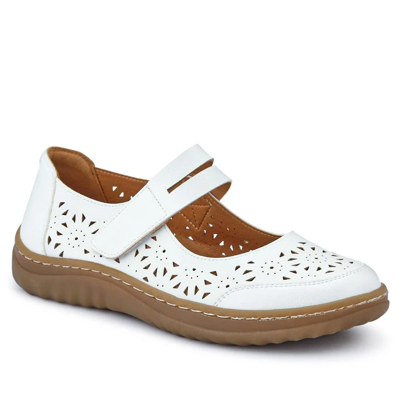 Chunky-Soled Mary Janes - WOIL41027 / 326 932 - White