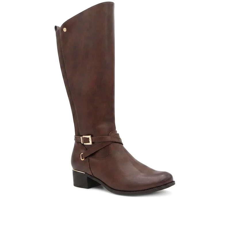 Extra-Wide Calf Long Boots - WOIL40031 / 326 110
