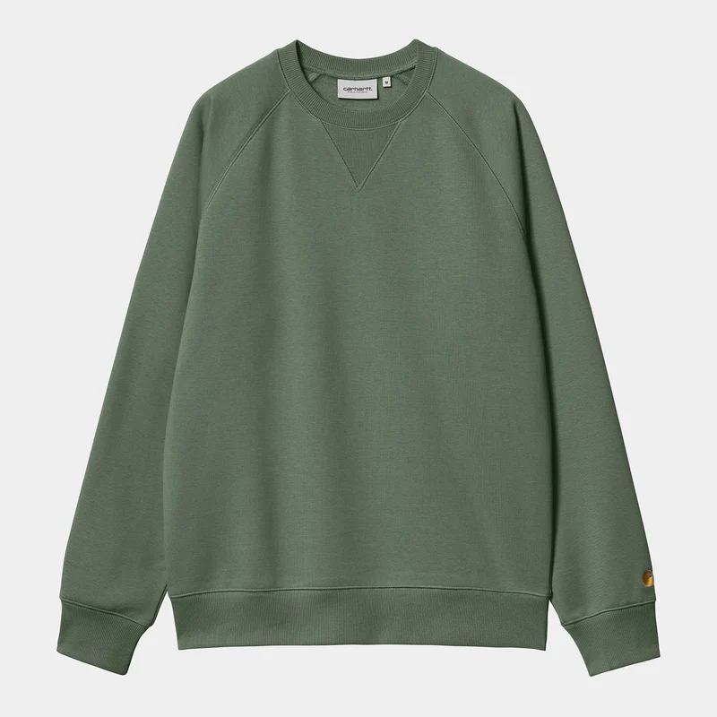 Carhartt WIP Herren Chase Sweat Top – Entengrün