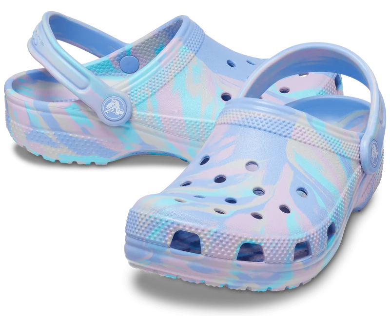 Crocs Klassischer marmorierter Kinder-Clog – Moon Jelly