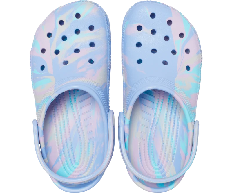 Crocs Klassischer marmorierter Kinder-Clog – Moon Jelly