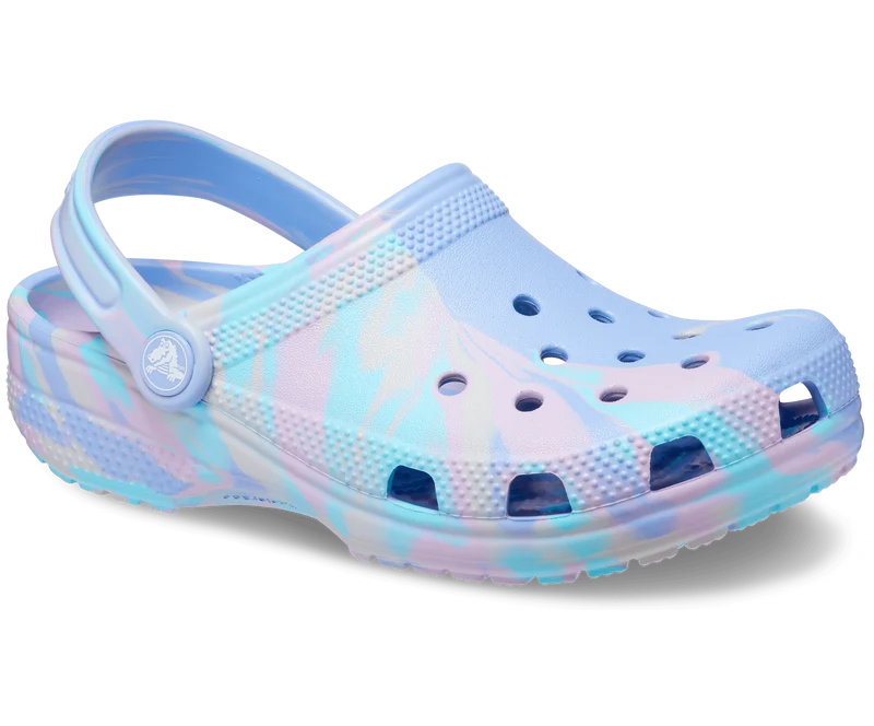 Crocs Klassischer marmorierter Kinder-Clog – Moon Jelly