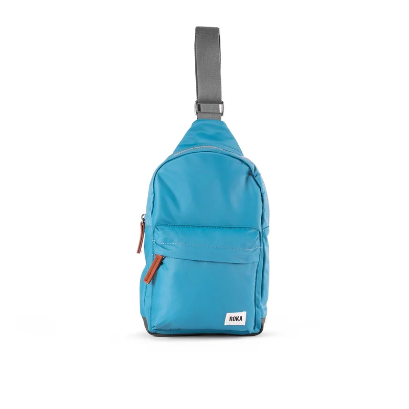 ROKA Willesden B Große Tasche aus recyceltem Nylon – Petrol