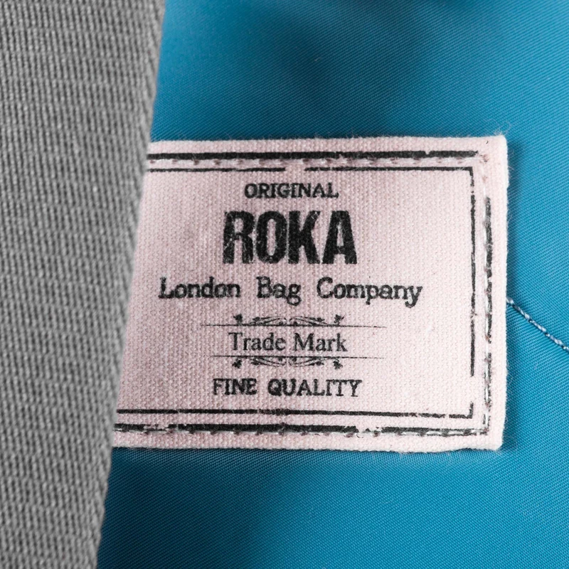 ROKA Willesden B Große Tasche aus recyceltem Nylon – Petrol