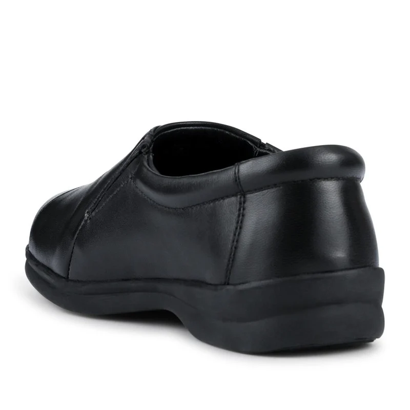 EasyFit Extra Wide Leather Slip-On Shoes - KASA / 328 178 - Black