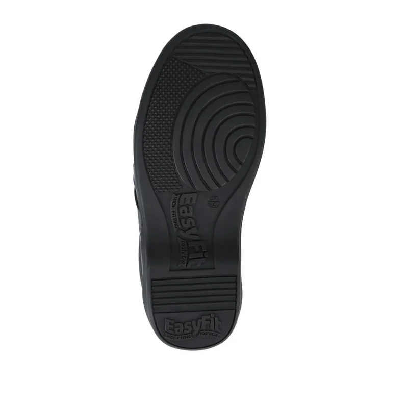 EasyFit Extra Wide Leather Slip-On Shoes - KASA / 328 178 - Black