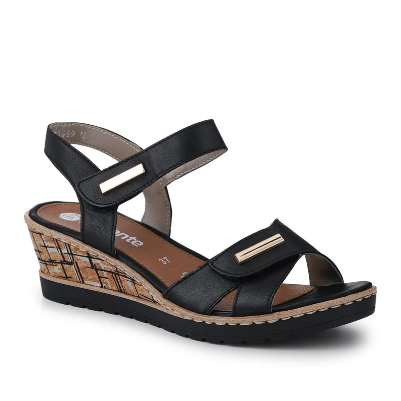 Premium Leather Touch-Fastening Sandals - DRS41515 / 327 093