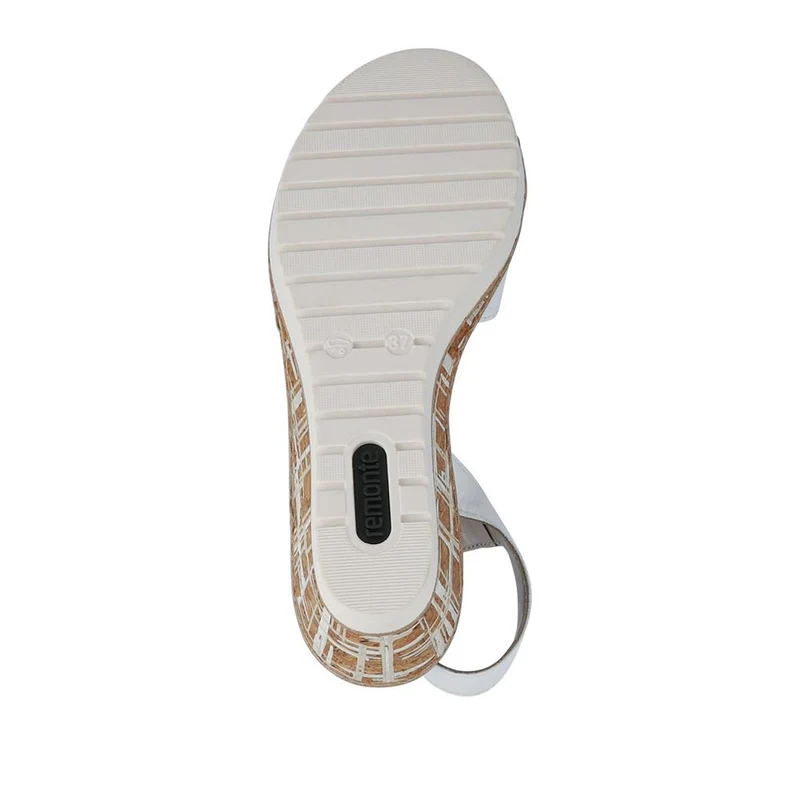 Premium Leather Touch-Fastening Sandals - DRS41515 / 327 093 - White