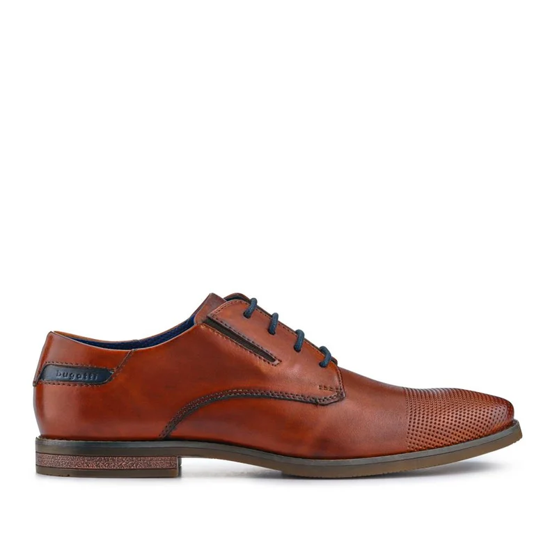 Smart Leather Derby Shoes - BUG41510 / 327 366 - Tan