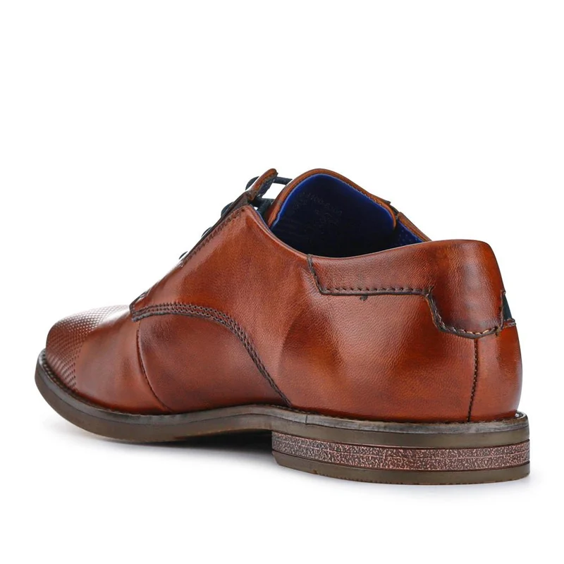 Smart Leather Derby Shoes - BUG41510 / 327 366 - Tan