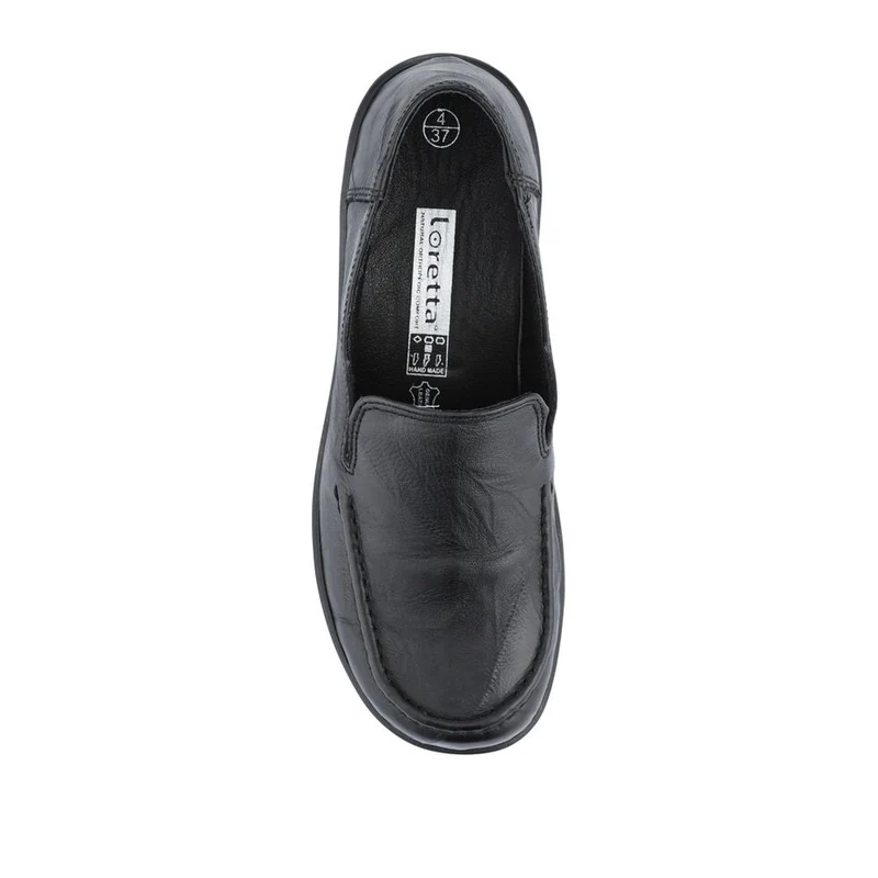 Loretta Smart Leather Loafers - HAK42002 / 327 851 - Black