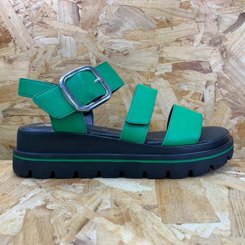 Rieker Damen Evolution Fashion Sandale – Grün