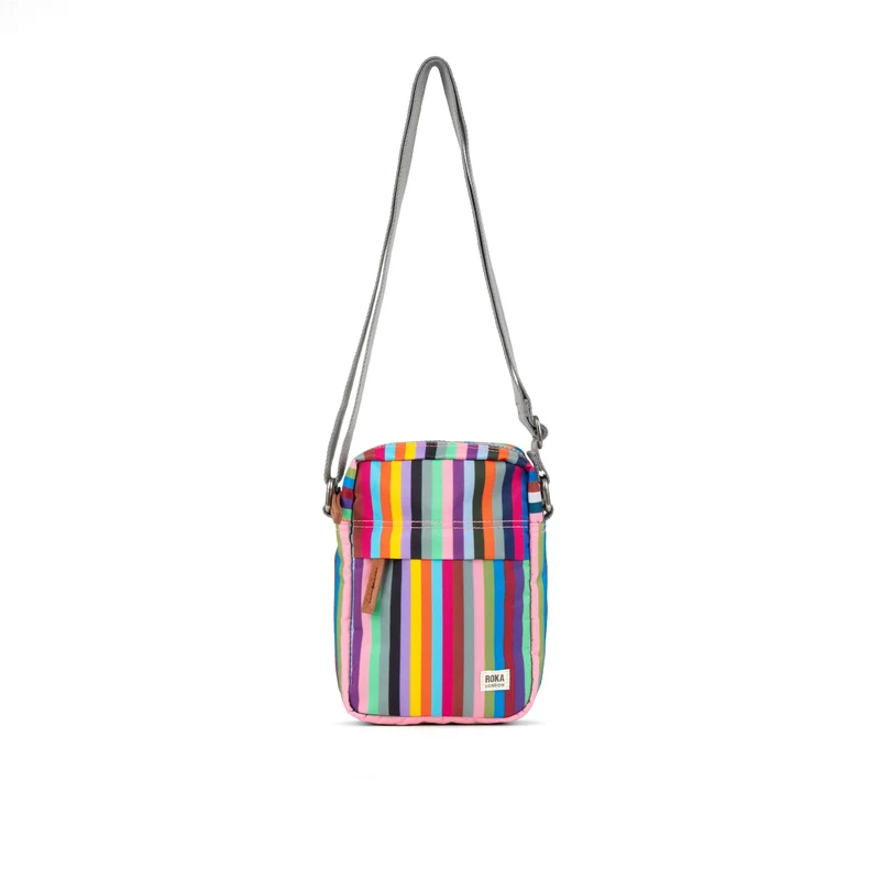 ROKA Bond Mehrfarbig gestreifte Einheitsgröße-Tasche aus recyceltem Canvas