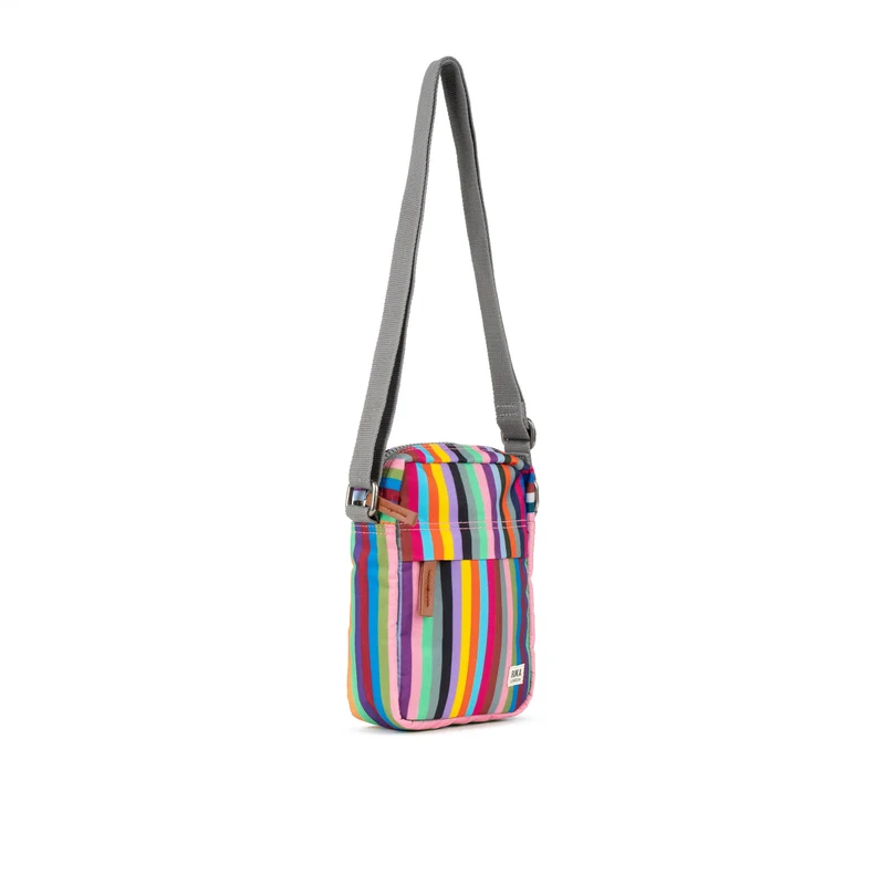 ROKA Bond Mehrfarbig gestreifte Einheitsgröße-Tasche aus recyceltem Canvas