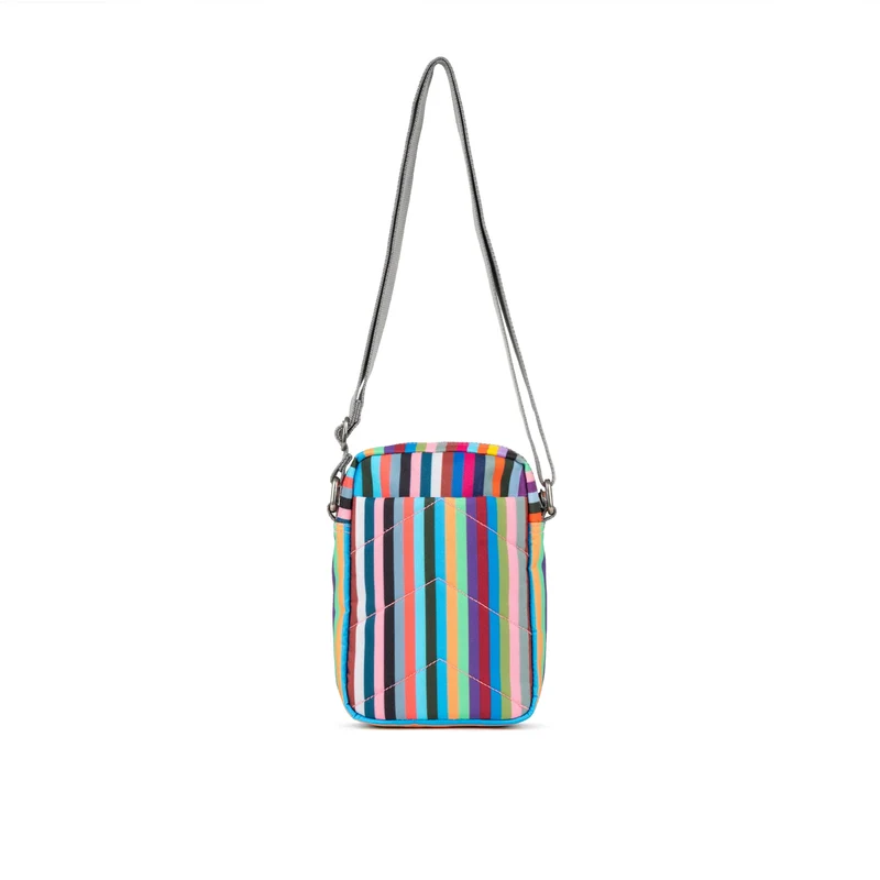 ROKA Bond Mehrfarbig gestreifte Einheitsgröße-Tasche aus recyceltem Canvas