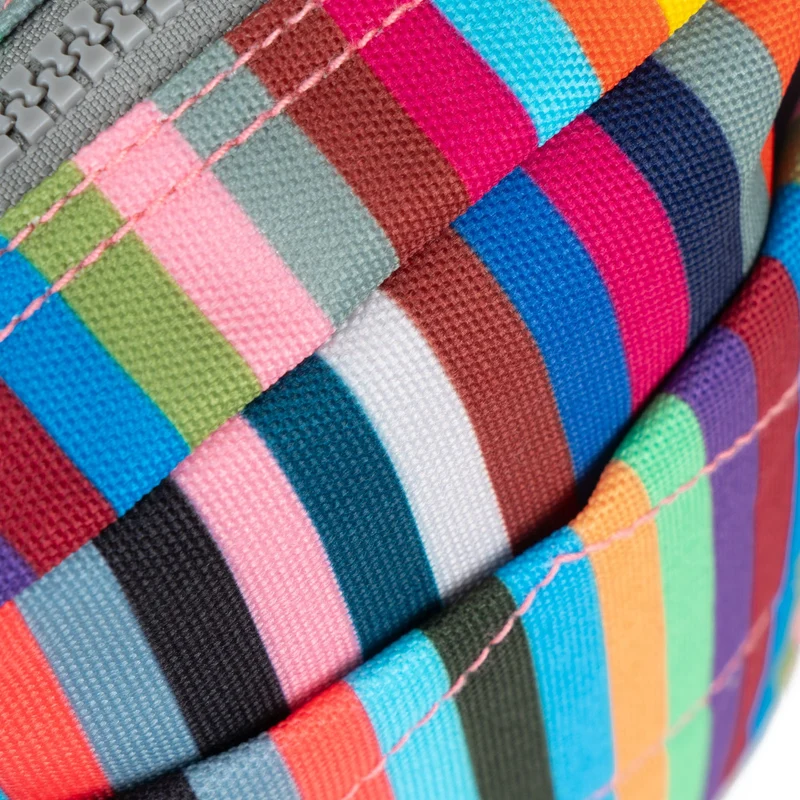 ROKA Bond Mehrfarbig gestreifte Einheitsgröße-Tasche aus recyceltem Canvas