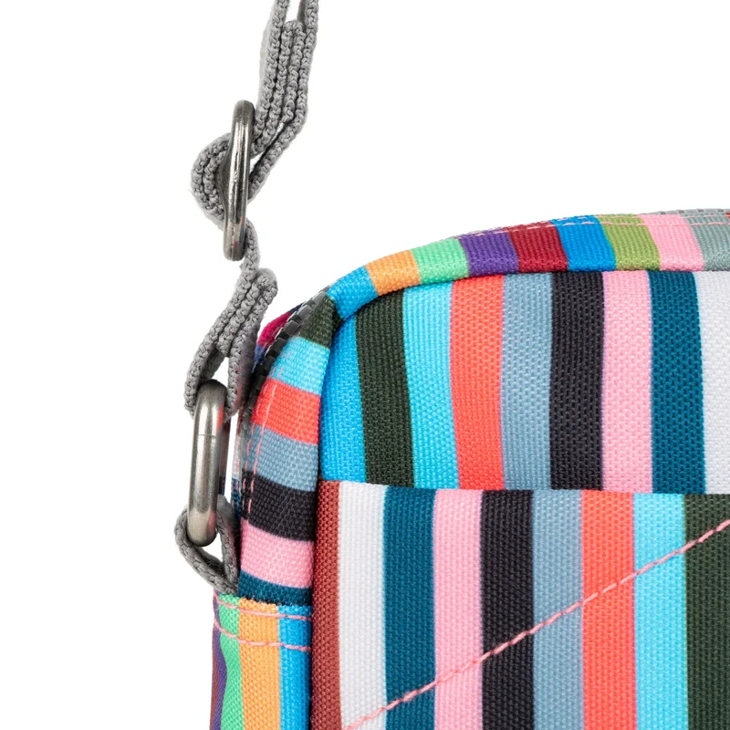 ROKA Bond Mehrfarbig gestreifte Einheitsgröße-Tasche aus recyceltem Canvas