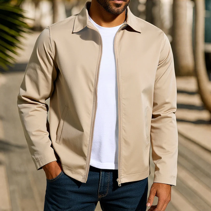 Herren lässige Freizeitjacke mit innovativer Windschutztechnologie Drune